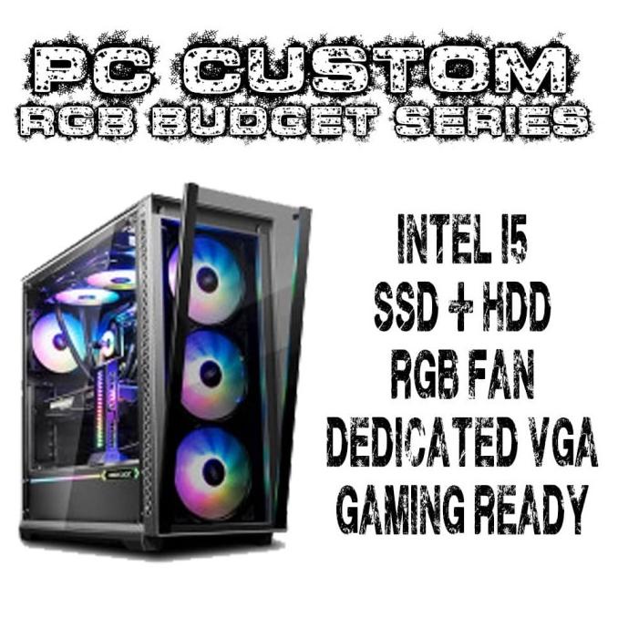 PC Custom Intel i5 Gaming Full RGB Paket A