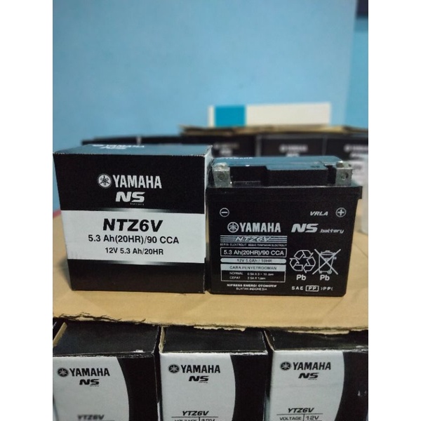 aki motor kering NTZ6V Ns battery