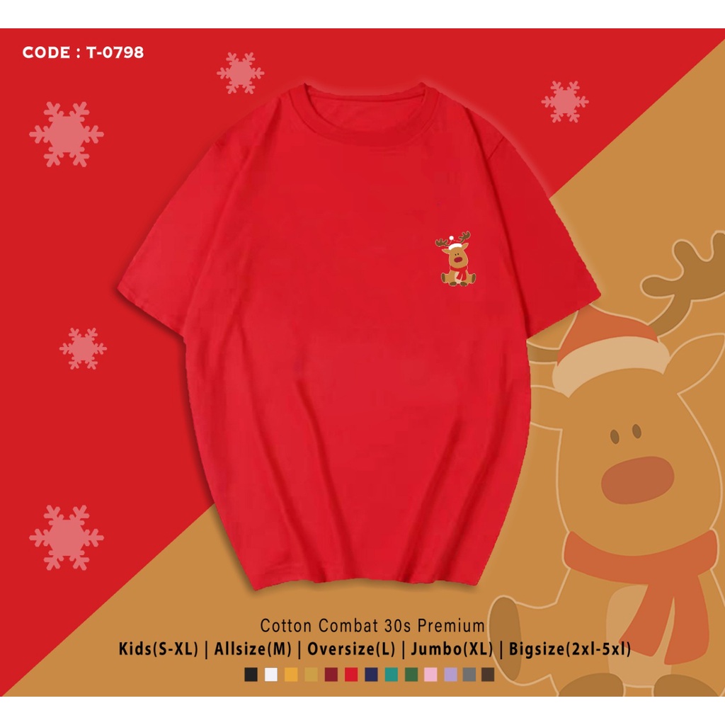 FREE CUSTOM NAMA - T-SHIRT / KAOS NATAL / CHRISTMAS EDITION / REAL PICTURE / CUSTOM TEE