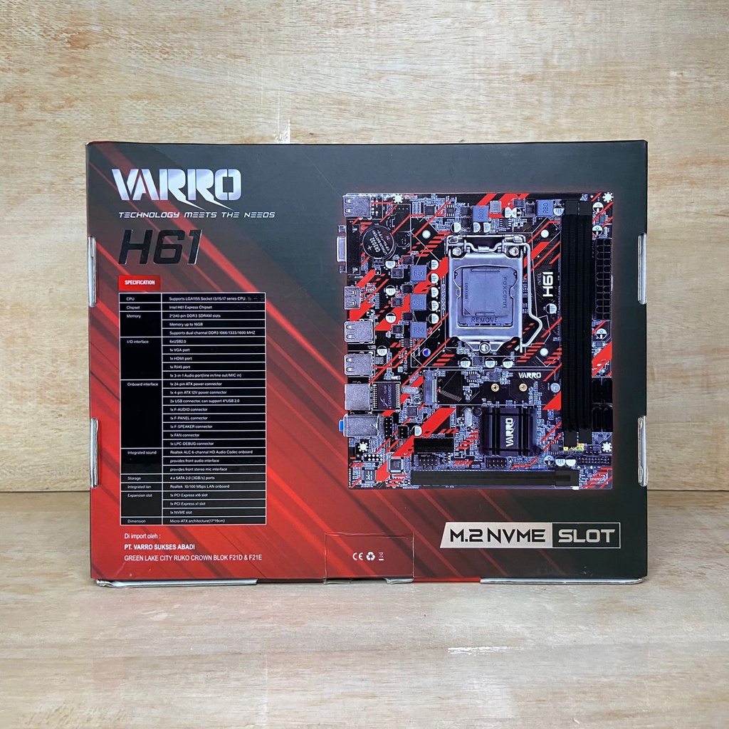 MAINBOARD PC VARRO H61 LGA 1155