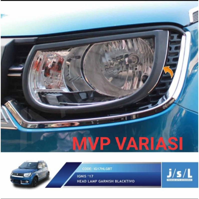JSL Ignis Garnis Lampu Depan Ignis Head Lamp Garnish Blackdoff