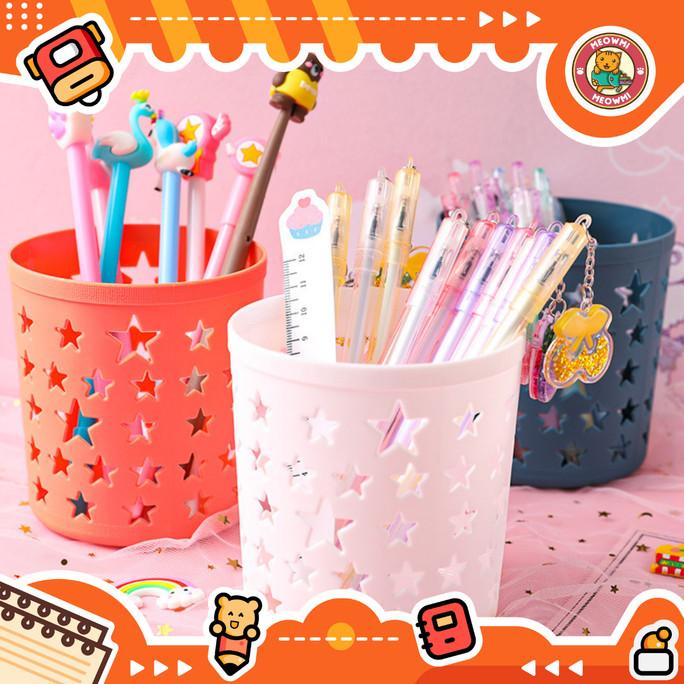 

$+$+$+$+] Desk Organizer Tabung Tempat Pulpen Pensil Star Aesthetic OB0026