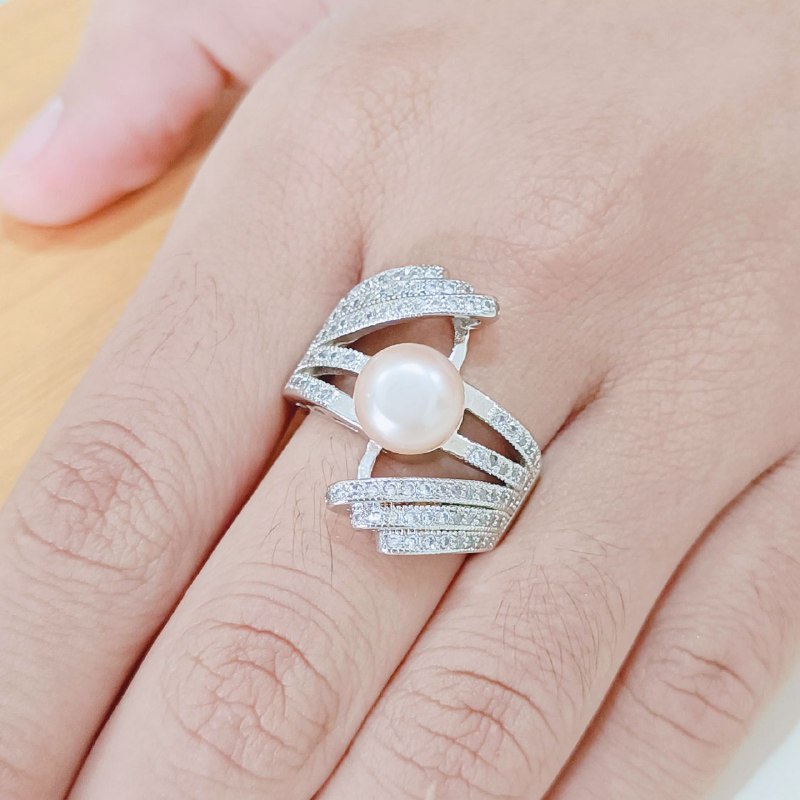 CINCIN MUTIARA ASLI AIR TAWAR BERSERTIFIKAT DARI LOMBOK, KADO ULTAH WISUDA UNIK UNTUK CEWEK, OOTD 4