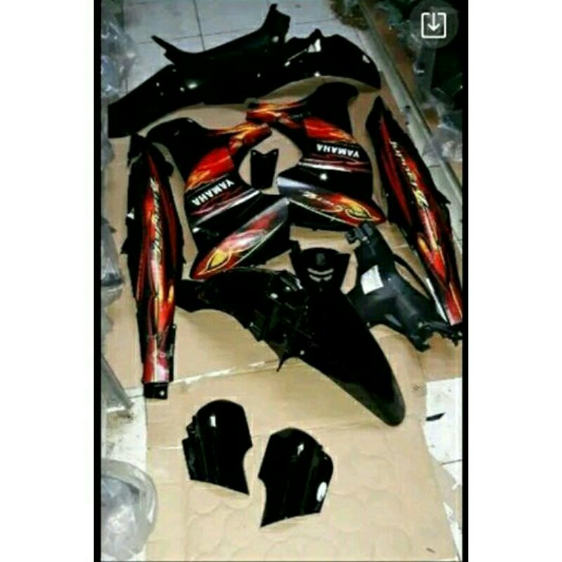 fullset body jupiter z new full hitam cover body fullset halus kasar jupiter z new