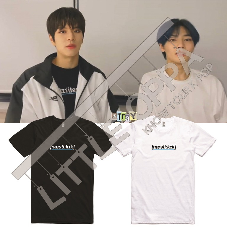 BAJU KAOS KPOP IDOL FASHION STRAY KIDS SEUNGMIN NASTY KICK T-SHIRT