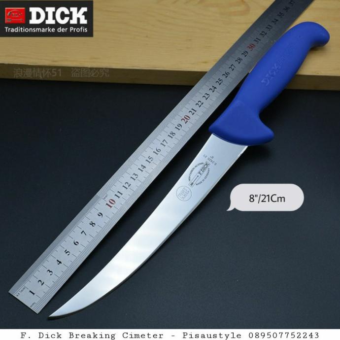 F. Dick 21Cm / 8" Cimeter Knife Pisau Sembelih, Iris Daging dan Seset