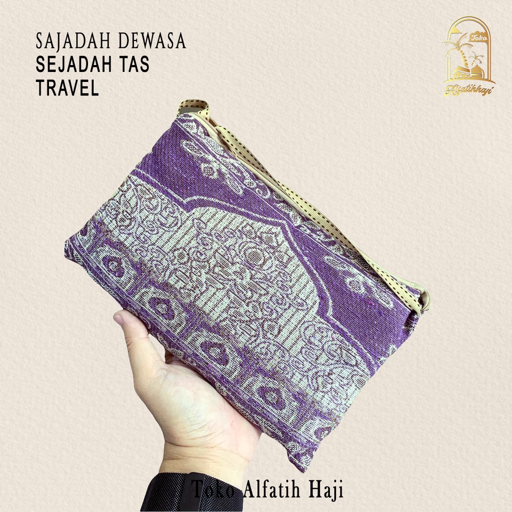 Sajadah Travel Tas / Sejadah Tipis / Sajadah Oleh oleh Haji Umroh Cimahi