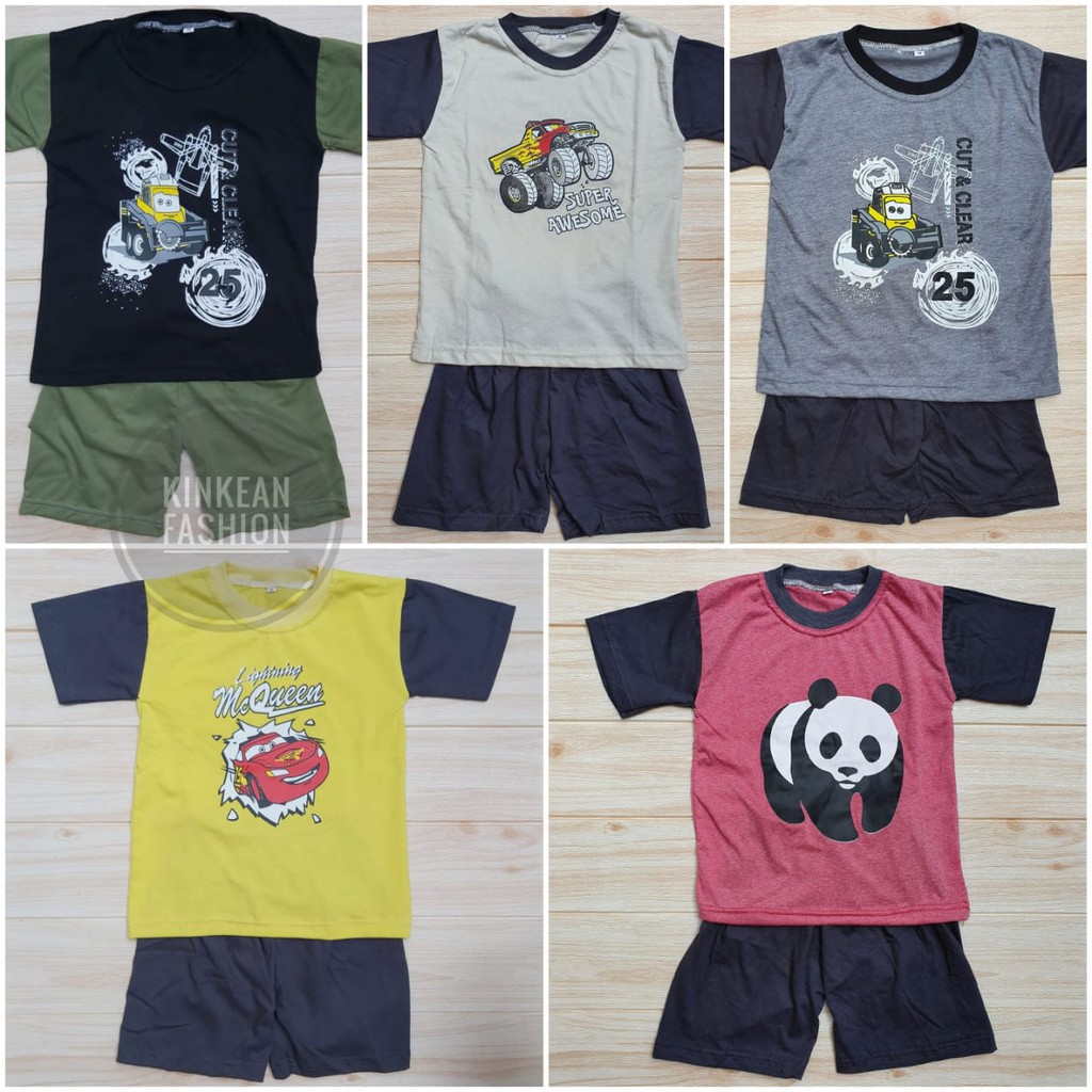 Setelan Kaos Anak / Baju Anak Size M 3-4 tahun