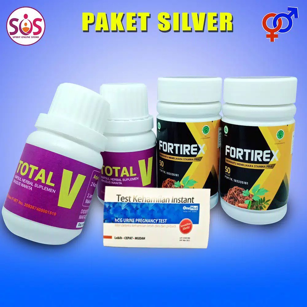 Paket Promil SILVER | Penyubur Kandungan Suami Istri Fortirex Total V