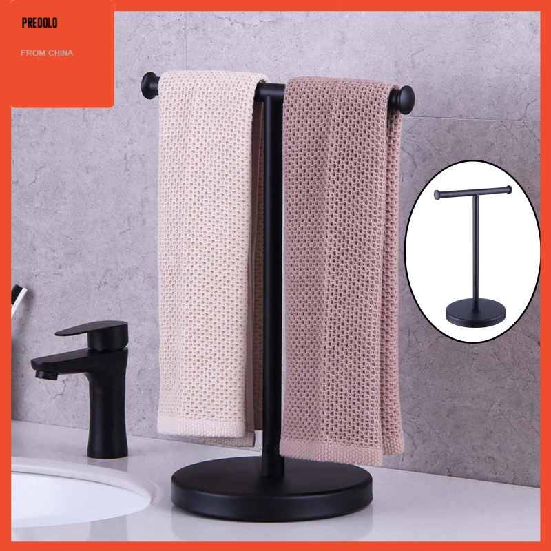 [In Stock] Stainless Steel T Shape Towel Holder Stand Towel Rack for Home Bathroom