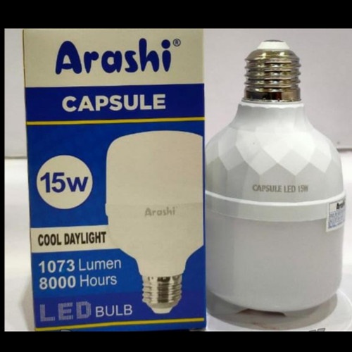 LAMPU LED ARASHI CAPSULE 15W / BOHLAM LAMPU LED ARASHI CAPSULE / BOHLAM LAMPU CAHAYA PUTIH / LAMPU LED MURAH SUPER AWET