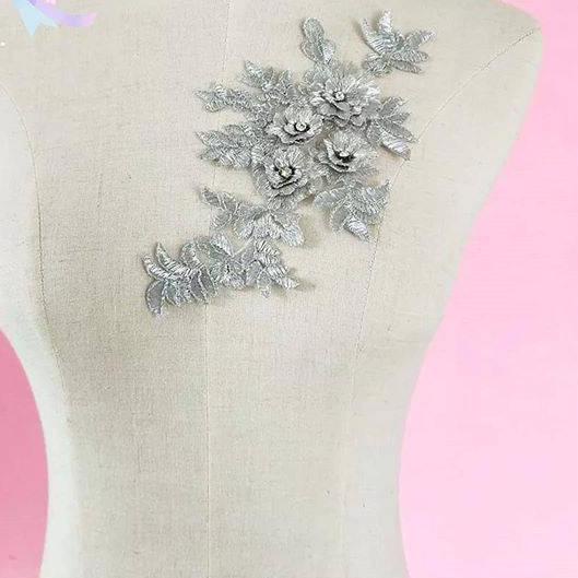 ♬ Patch bordir/bordir bunga 3d/bordir tempel/lace bordir ♀