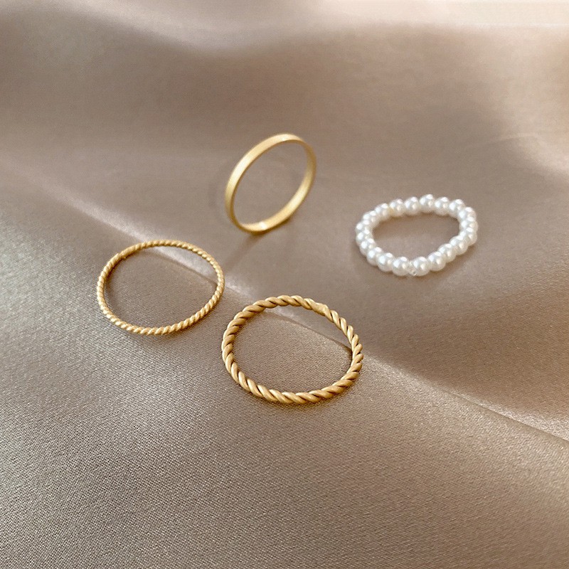 Four-piece Ring Accessories Personality Temperament Simplicity