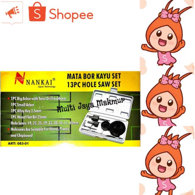 13PCS HOLESAW SET MATA BOR KAYU PELUBANG KAYU HIDROPONIK