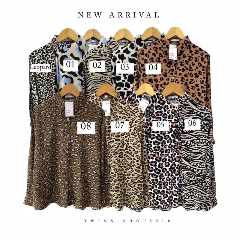 KEMEJA H&M leopard import