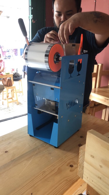 Cup Sealer Mesin Press Gelas Eton Et-d8 Khusus Gojek Grab Ada Garansi