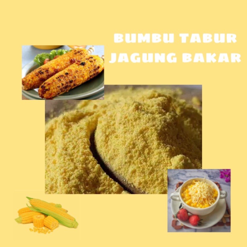 

Bumbu tabur rasa jagung bakar / jagung manis / jagung susu keju premium 50gr 100gr