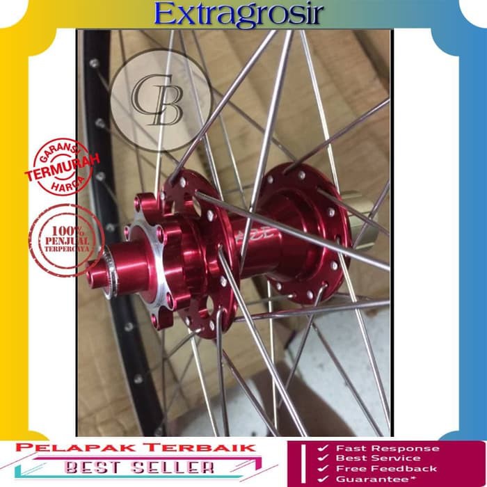 Hub Sepeda Bos Sepeda Merah Lubang 36 Hitam Lubang 32 Jangkrik Raze