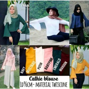 ATASAN WANITA BLOUSE KEMEJA CHATIE LENGAN PANJANG MUSLIMAH BUKAN CRESSIDA H M DNC ZOYA SUNDAY MEZOR