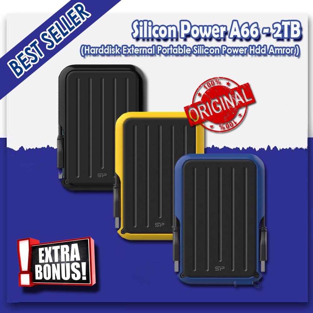 Silicon Power Armor A66 2TB Portable External Hard Drive