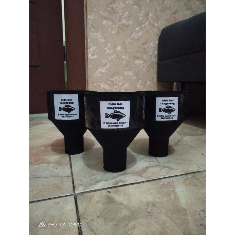 skimmer kolam koi 3in ke 1¼ in