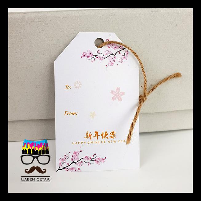 

HANG TAG CUSTOM NAMA IMLEK CHINESE NEW YEAR "PLUM BLOSSOM" TERMURAH