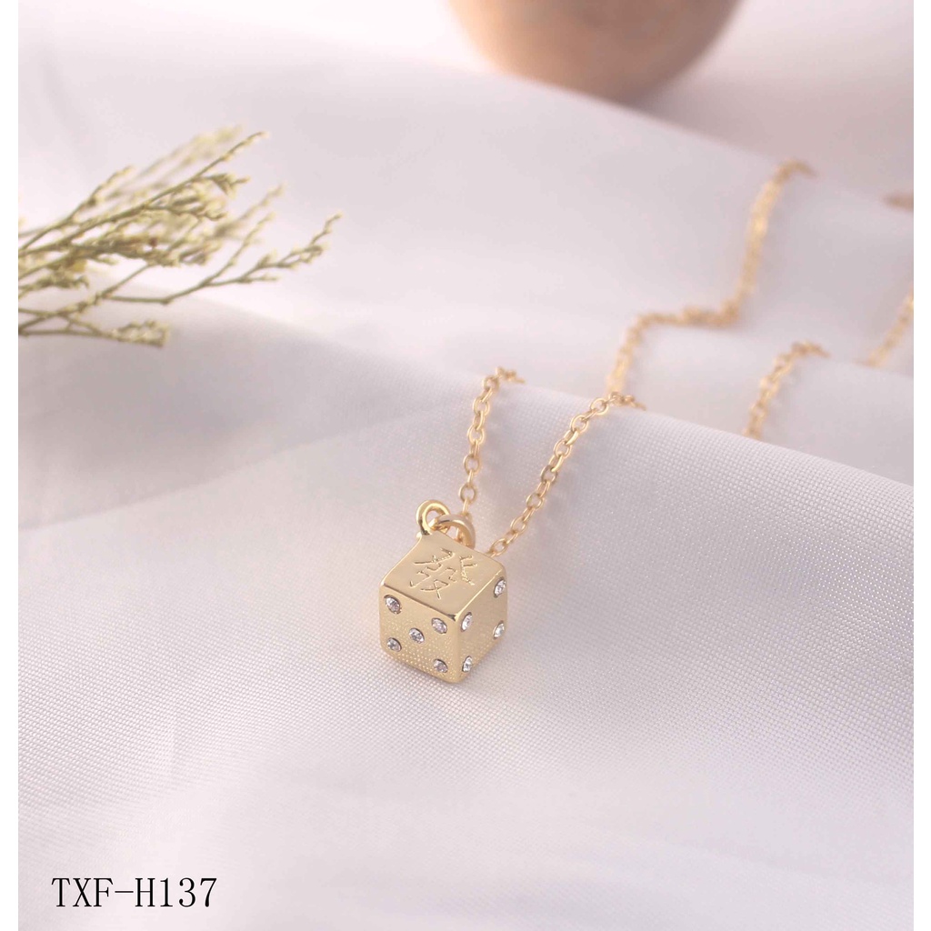 Kalung Titanium Permata Perhiasan H137