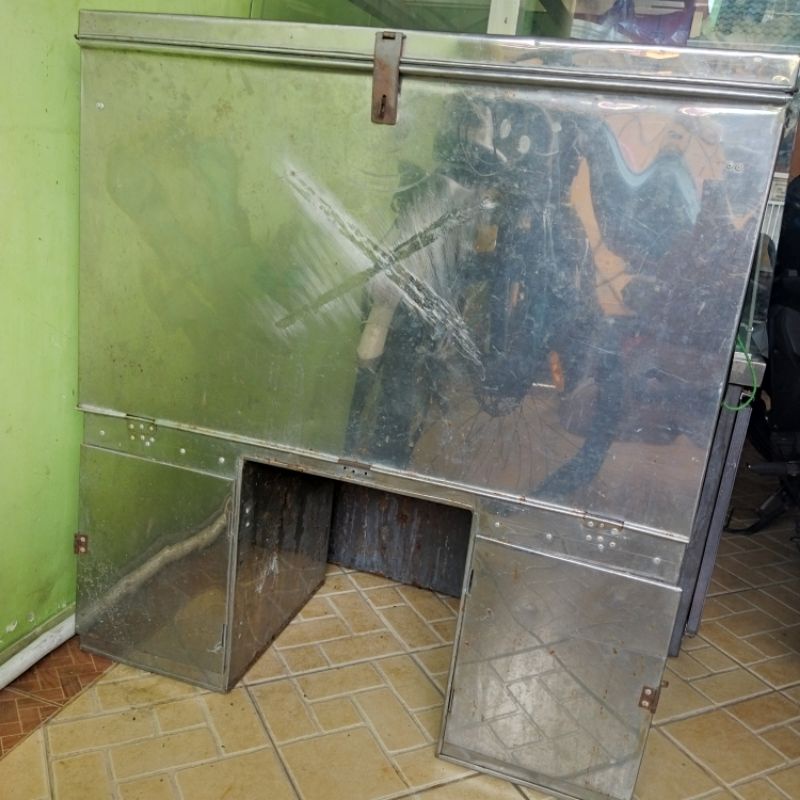 Box roti motor keliling stainless steel (tahan karat) 90x100