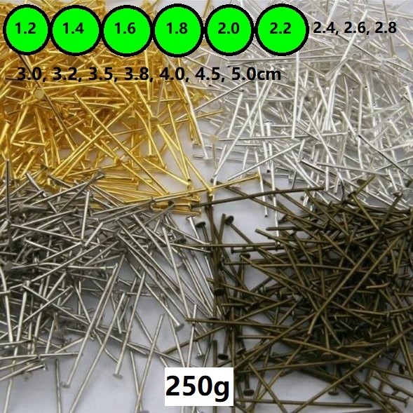 Paku T/Headpin Uk 1.2 - 2.2cm Harga/250gr