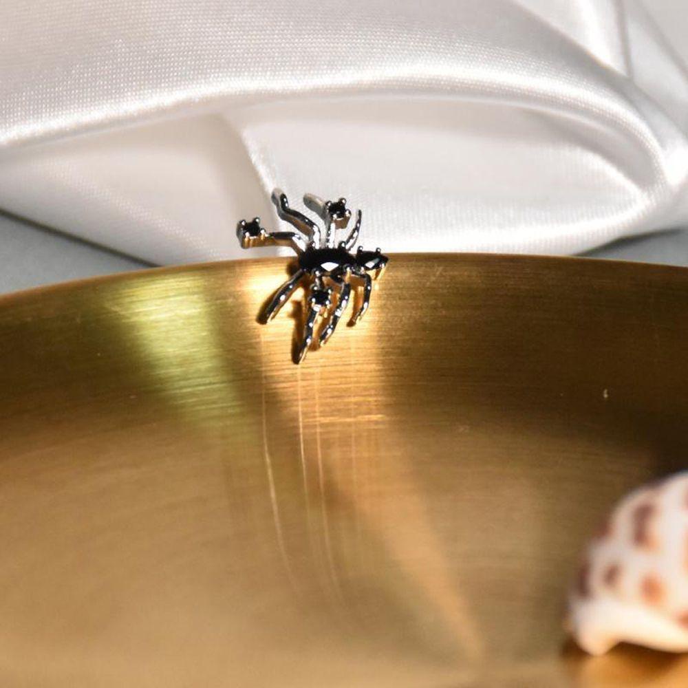 Mxbeauty Cincin Model Terbuka Adjustable Desain Laba-Laba Gaya Punk Gothic Untuk Wanita