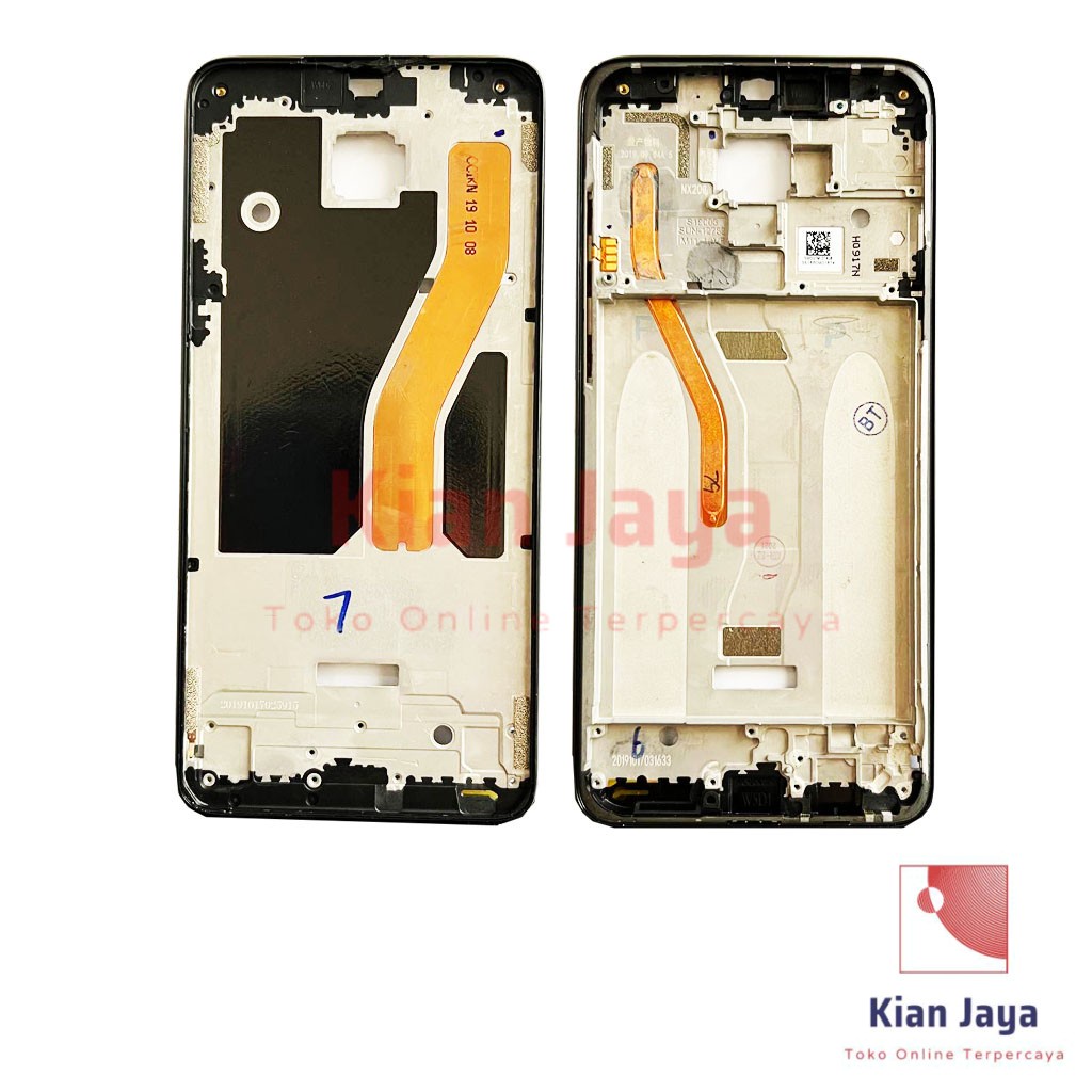 Middle Frame LCD Handphone Xiaomi Redmi Note 8 Pro Tulang Casing Tatakan Bezel Bazel Hp