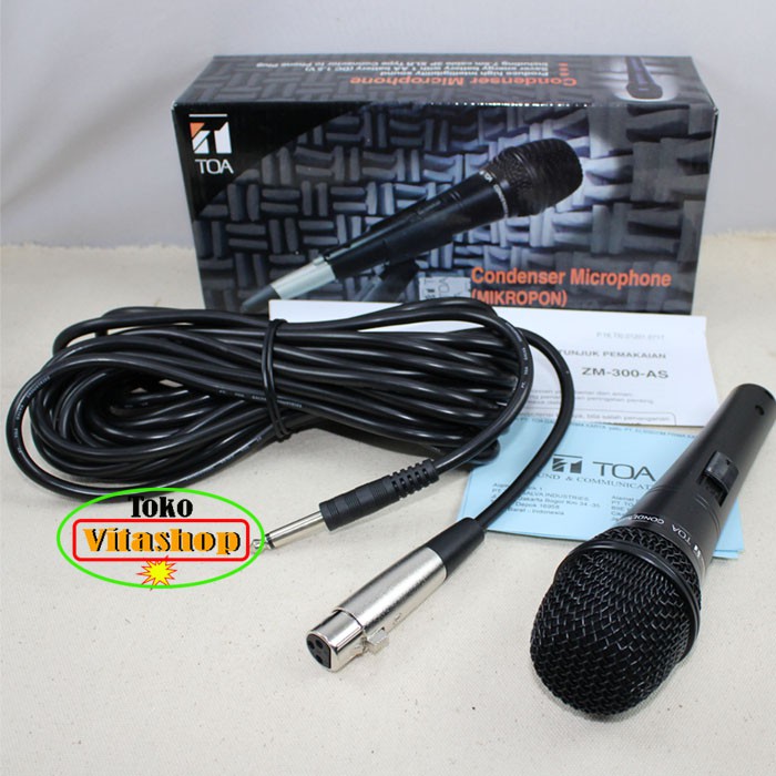 Toa ZM-300-AS Condenser Microphone Mic / Mik Kabel Mikropon Bergaransi