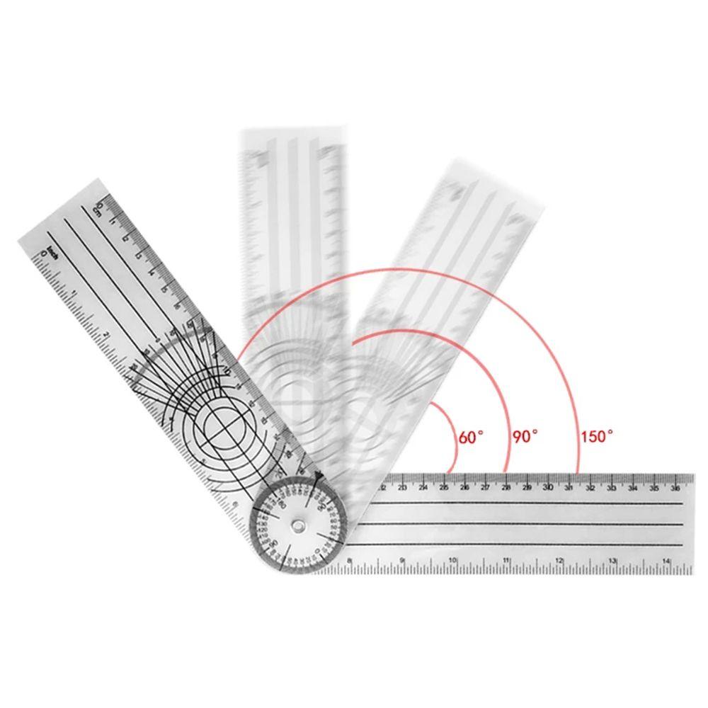 Solighter 3PCS Goniometer 360derajat 0-140mm Sudut Pencari Sudut Tulang Belakang Medis