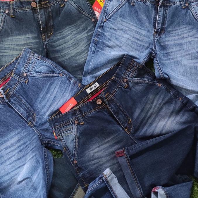 で Celana Jeans Lois Pria Premium 100% Size 28-34 Original Denim Selvegde Reguler Fit Model Terbaru - Lois Asli Cowok Kekinian ↿