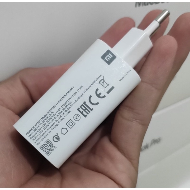 adaptor charger xiaomi 33 Watt original 100% bawaan (copotan)
