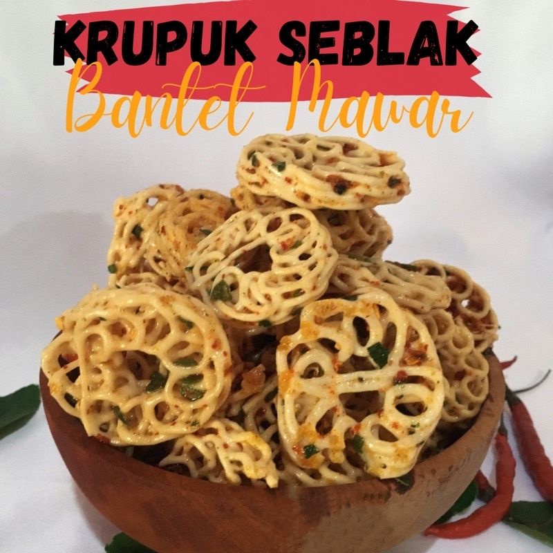 

KRUPUK BANTET SEBLAK MAWAR 100g EXTRA PEDAS