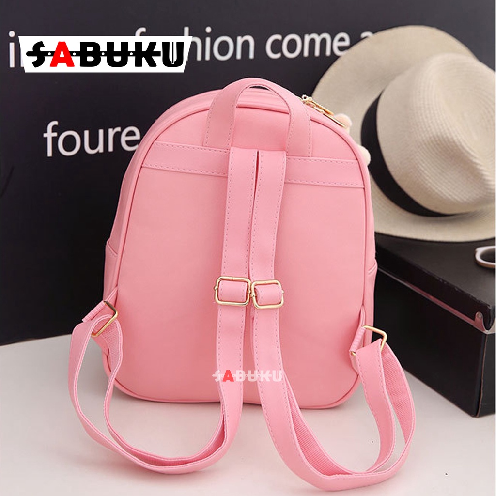 Tas Ransel Wanita 3in1 Ransel Sekolah Women BAG Fashion Korea Tas Wanita Remaja SMP SMA -212