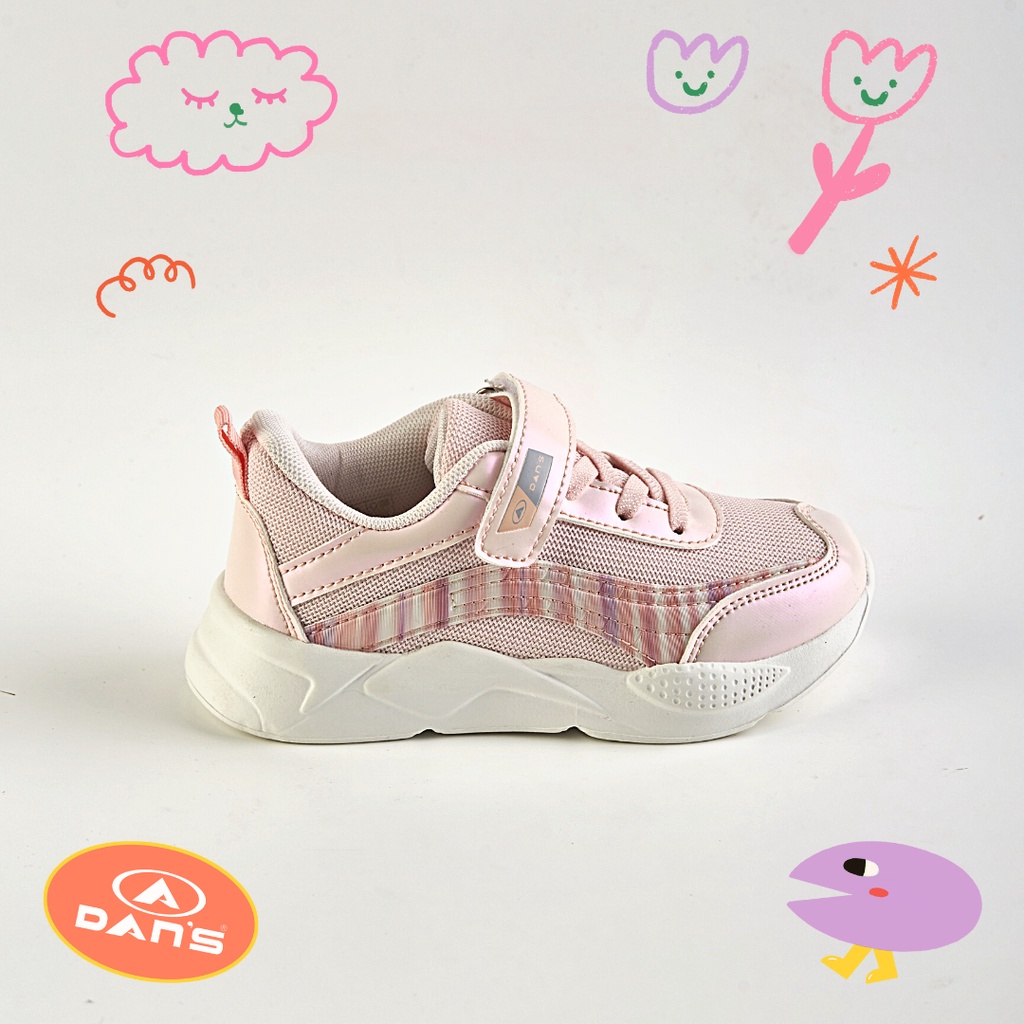 Dans Sofara Sepatu Sneakers Anak Perempuan - Rose