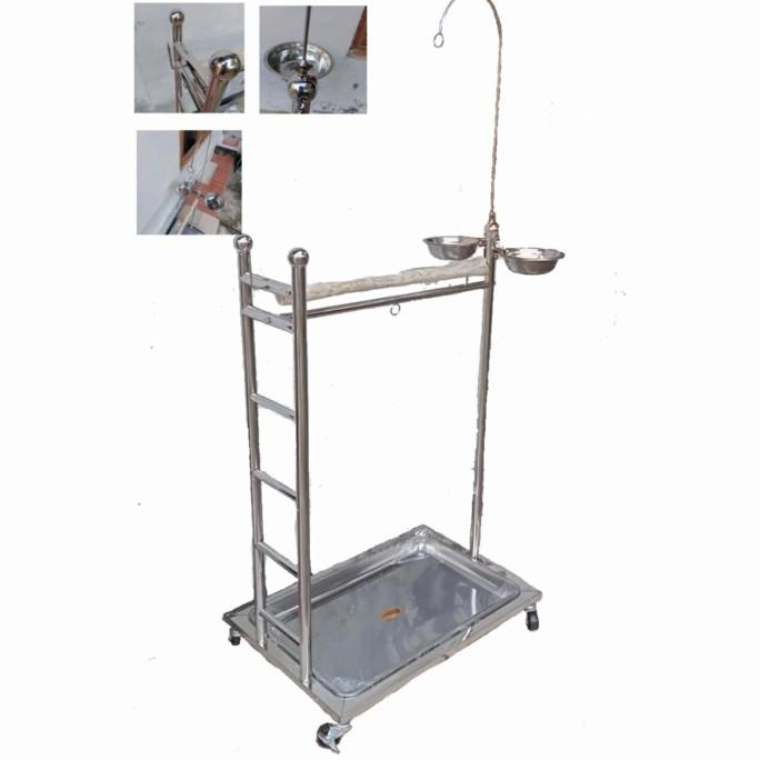 tangkringan burung kaka tua / macaw stainless