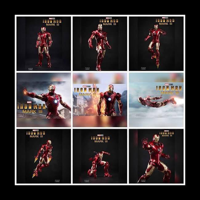 Baru Zd Toys Original Marvel Avengers Ironman 2 Iron Man Mark 3 Figure Action Figure Murah