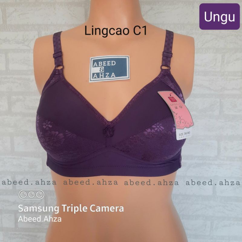 BRA CUP BESAR LINGCAO C1 C203 C55 | BH Ling Cao Cup-C | Bra Cup Besar Tanpa Kawat