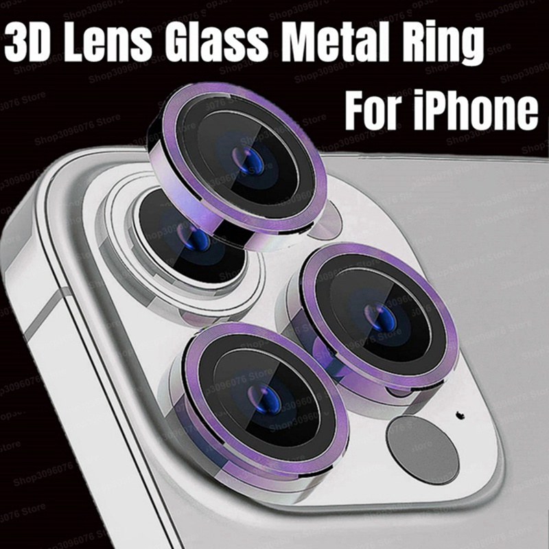 Kaca Film Pelindung Lensa Kamera Bahan Metal Untuk iPhone 14 13 Pro Max 13 12 14 Pro Max 13 Mini 14Pro