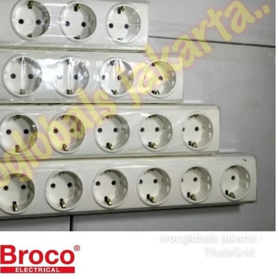 ✬ STOPKONTAK TERMINAL COLOKAN KUNING ARDE BROCO 6 LOBANG ORIGINAL SNI ♔