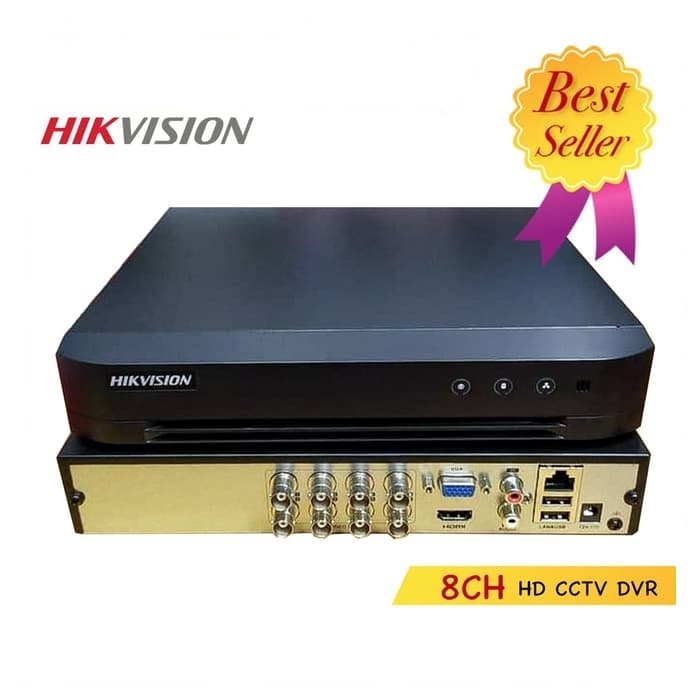 Paket CCTV Hikvision 5MP DVR 8 Channel 6 HDD 2TB Lengkap Siap Pasang