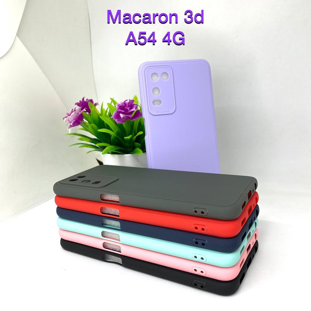 SLIM MATTE CASE FULL COVER CASE MACARON REALME 9I C21Y SILICON TPU 4D REALME 5/7/C11/C12/C15/C21