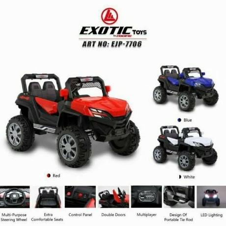 Mainan Anak Mobil Aki Exotic Ejp 7706 - Mobil Aki Jeep Ejp-7706 (Sk)