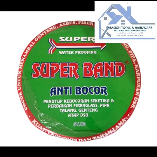Lakban Anti Bocor SUPER BAND Besar 10 Meter Isolasi Fiber Genteng