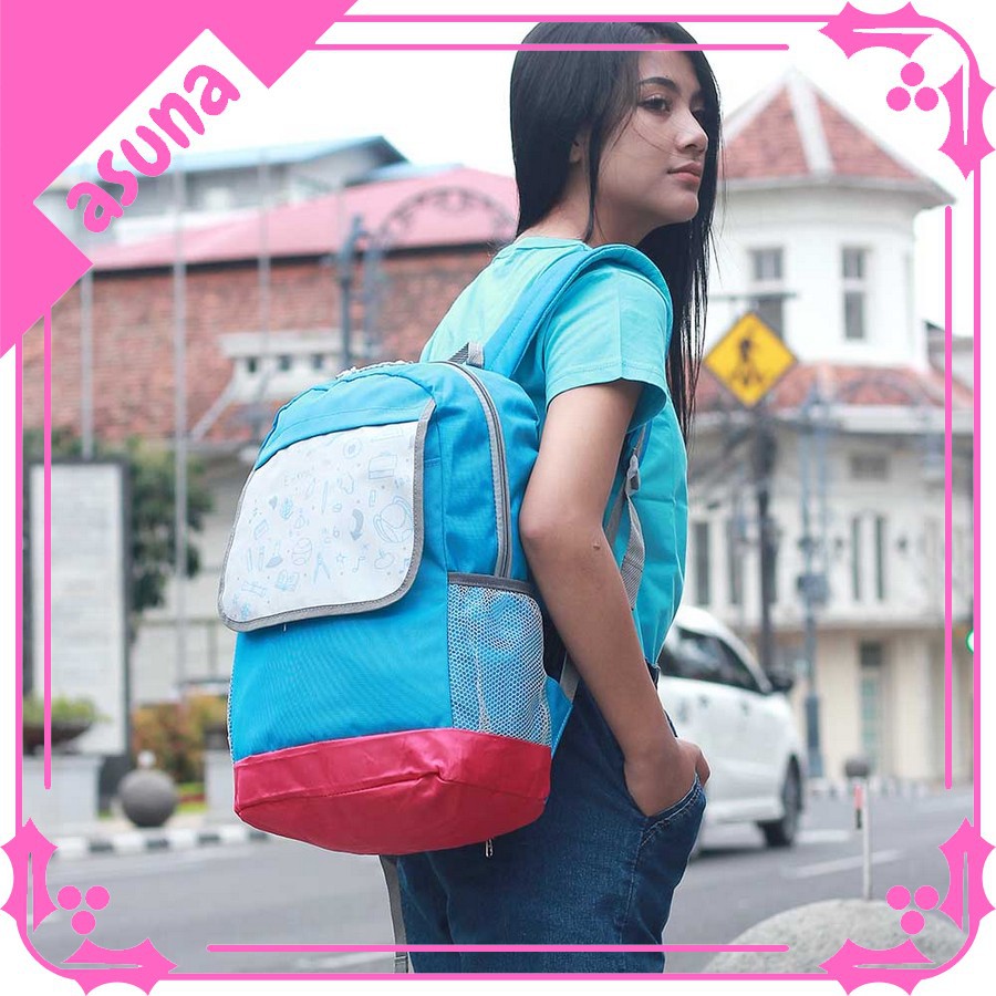 Tas Wanita Herbie (Ransel Cewek) Tas Backpack Wanita ASN 162 Free Raincoat Tas HERBIE ORIGINAL