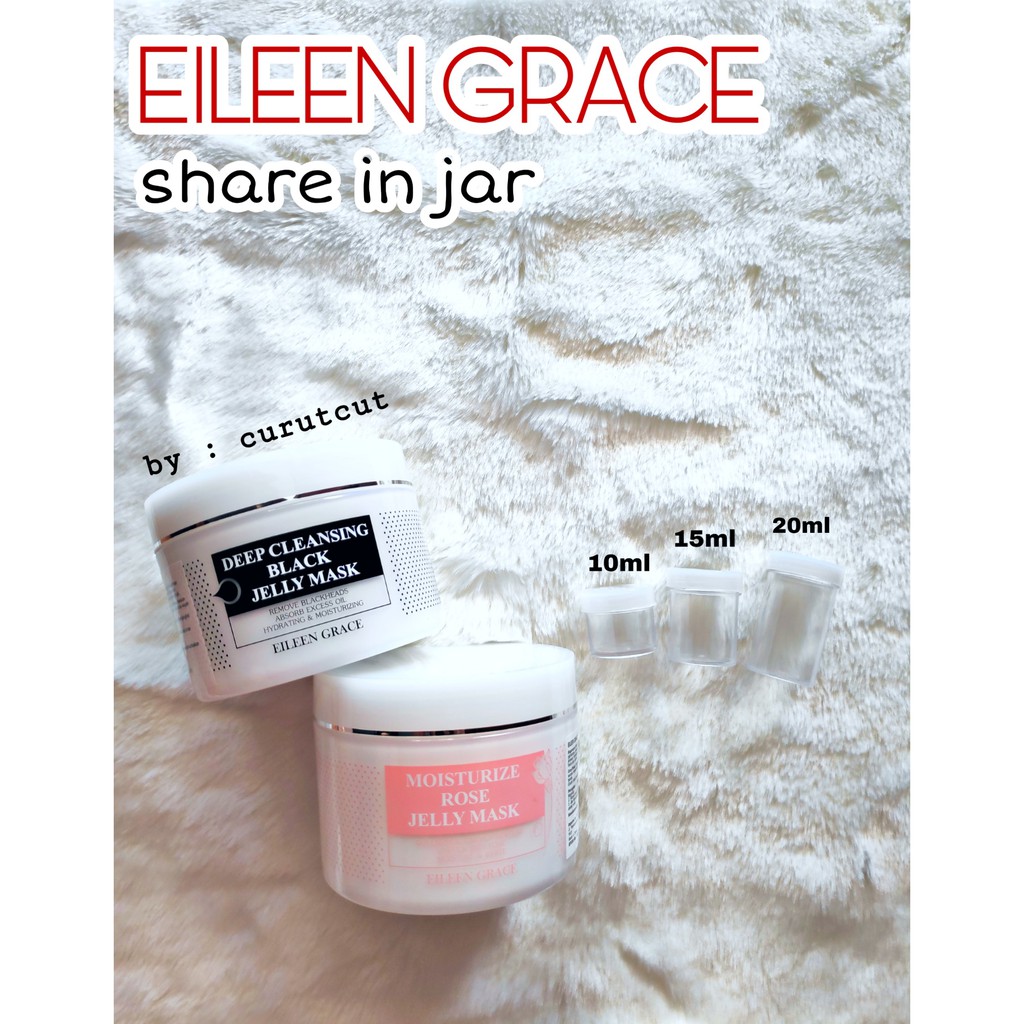 Share In Jar Eileen Grace Rose Jelly Mask Black Jelly Mask Shopee Indonesia