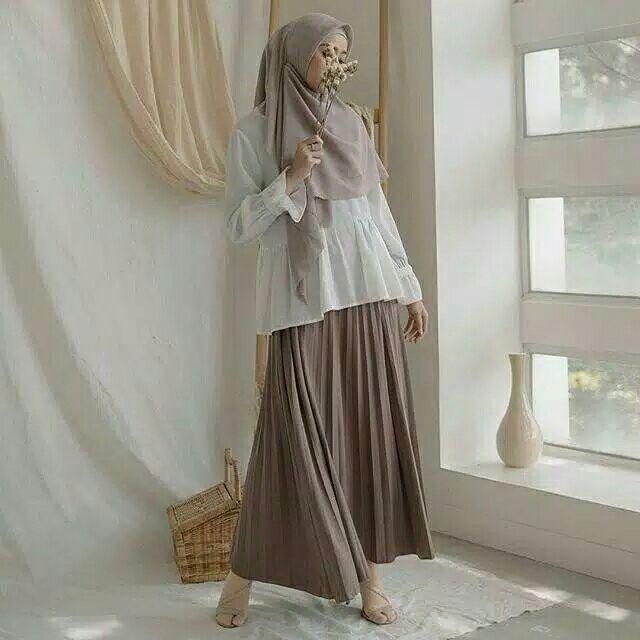 Rok Plisket Bawahan Wanita Flare Skirt Fashion Grosir Terlaris / ROK PLISKET SUPER MAYUNG/ FLARE SKI-Rok plisket - MILO
